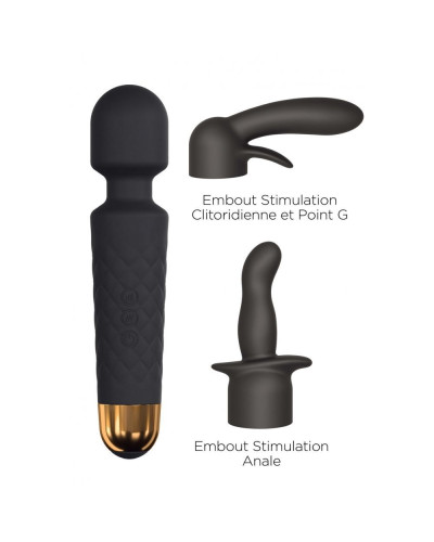 Мини-вибромассажер Dorcel Kit Wanderful с насадками (анальная и вагинальная), водонепрницаемый - Фото №8