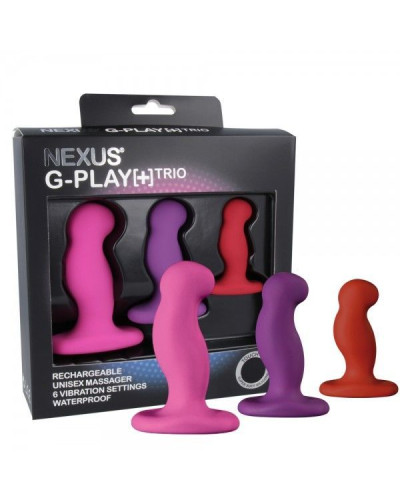 Набір вібромасажерів простати Nexus G-Play Trio Plus, макс діаметр 2,3-3,0-3,5 см, для новачків - Фото №1
