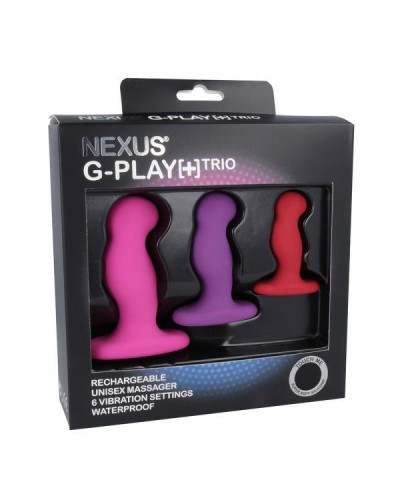 Набір вібромасажерів простати Nexus G-Play Trio Plus, макс діаметр 2,3-3,0-3,5 см, для новачків - Фото №2