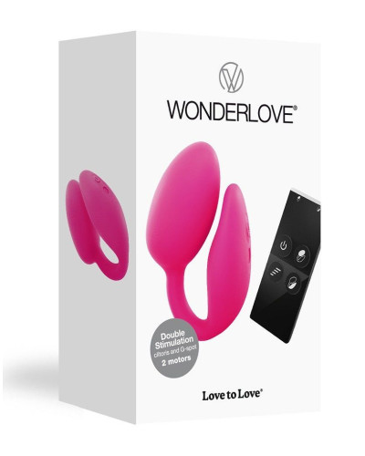 Віброяйце з кліторальною стимуляцією Love To Love Wonderlove з пультом ДК, можна під одяг - Фото №2