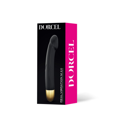 Вібратор Dorcel Real Vibration M Gold 2.0, діаметр 3,7см, перезаряджається, для точки G