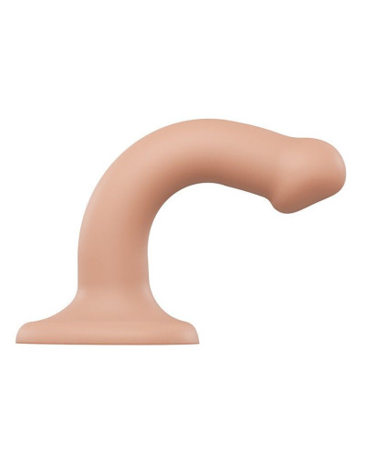Насадка для страпону Strap-On-Me Dual Density Dildo Flesh S, діаметр 2,7 см, двошарова, гнучкий - Фото №2