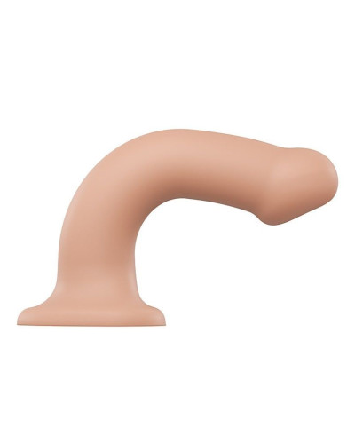 Насадка для страпону Strap-On-Me Dual Density Dildo Flesh L, діаметр 3,7 см, двошарова, гнучкий - Фото №2