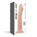 Насадка для страпону Strap-On-Me Dual Density Dildo Flesh L, діаметр 3,7 см, двошарова, гнучкий - Фото №4