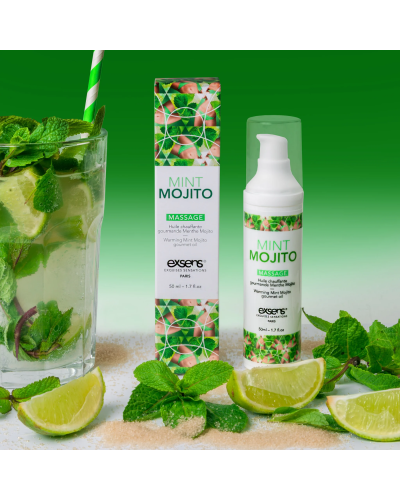 Масажна олія EXSENS Mojito 50мл розігрівальна, без цукру, без парабенів, їстівна - Фото №6