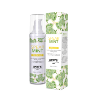 Масажна олія EXSENS Organic Spear Mint 50мл розігрівальна, без цукру, без парабенів, їстівна