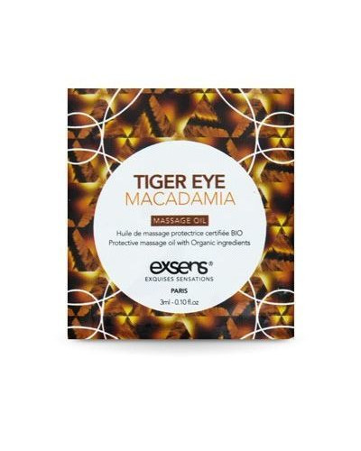 Пробник массажного масла EXSENS Tiger Eye Macadamia 3мл - Фото №1