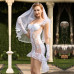Еротичний костюм нареченої "Благочестива Марта" One Size White - Фото №3