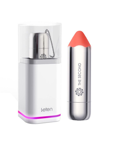 Вибропуля Leten The Second scented orange с индукционной зарядкой, водонепроницаемая, очень мощная - Фото №1