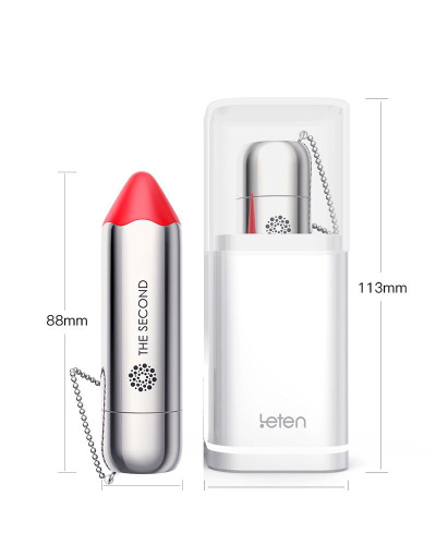 Вибропуля Leten The Second scented orange с индукционной зарядкой, водонепроницаемая, очень мощная - Фото №2
