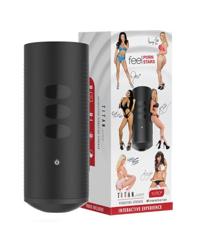 Інтерактивний мастурбатор Kiiroo Titan Feel Pornstars Experience, 9 вібромоторів, теледільдоніка - Фото №1
