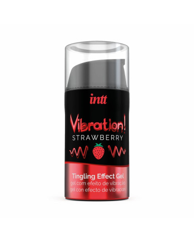 Рідкий вібратор Intt Vibration Strawberry (15 мл) (без пакування!!!) - Фото №3