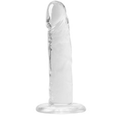 Прозрачный фаллоимитатор и насадка для страпона Alive Jelly Dildo Speedy, ТПЕ, длина 17,8 см