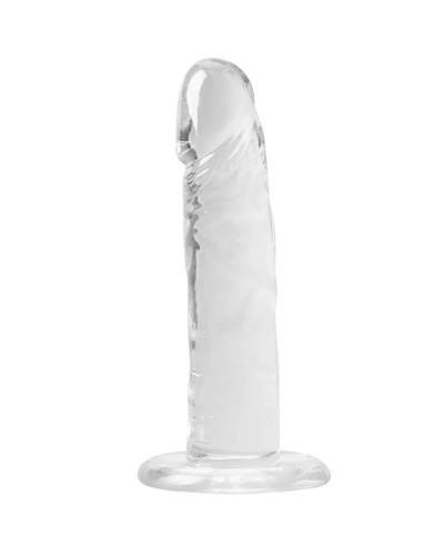 Прозрачный фаллоимитатор и насадка для страпона Alive Jelly Dildo Speedy, ТПЕ, длина 17,8 см - Фото №1