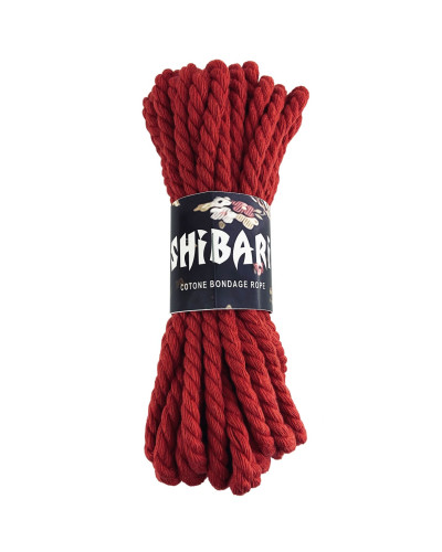Бавовняна мотузка для шібарі Feral Feelings Shibari Rope, 8 м червона - Фото №1