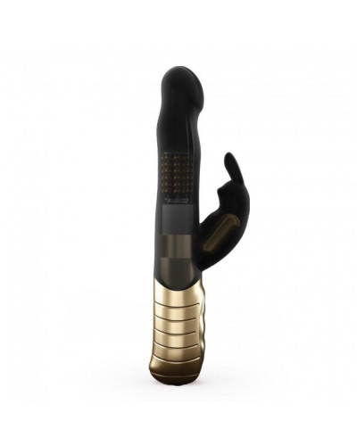 Вибратор-кролик Dorcel Baby Rabbit Gold 2.0 с жемчужным массажем и вращающейся головкой - Фото №1