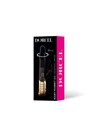 Вибратор-кролик Dorcel Baby Rabbit Gold 2.0 с жемчужным массажем и вращающейся головкой - Фото №7