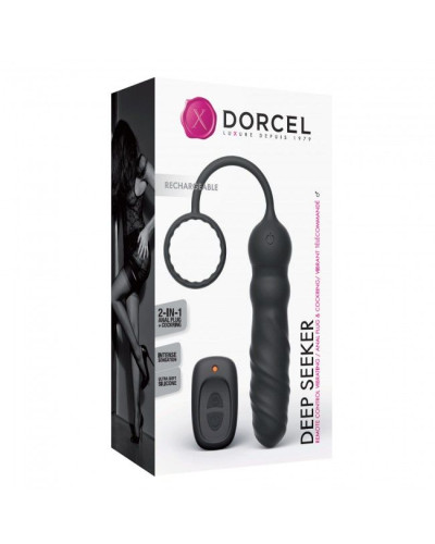 Анальний вібратор Dorcel Deep Seeker з ерекційним кільцем і пультом ДК - Фото №5