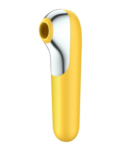 Смарт-вібратор та вакуумний стимулятор 2-в-1 Satisfyer Dual Love Yellow - Фото №1