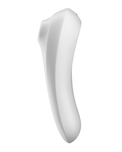 Смарт-вібратор та вакуумний стимулятор 2в1 Satisfyer Dual Pleasure White - Фото №1