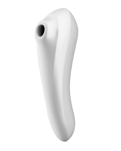 Смарт-вібратор та вакуумний стимулятор 2в1 Satisfyer Dual Pleasure White - Фото №4