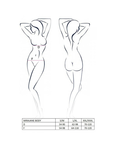 Ажурний боді Passion AZALIA BODY L/XL, black - Фото №5