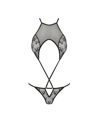 Ажурное боди Passion AZALIA BODY S/M, black - Фото №3