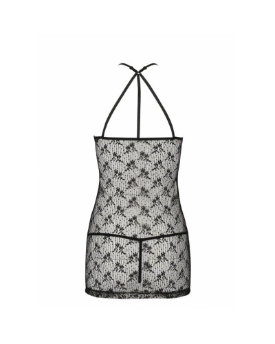 Напівпрозора сорочка Passion AZALIA CHEMISE L/XL, black - Фото №6