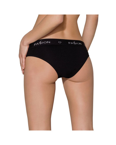 Трусики з широкою гумкою і мереживом Passion PS001 PANTIES L, black - Фото №2