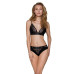 Трусики з широкою гумкою і мереживом Passion PS001 PANTIES L, black - Фото №3