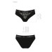 Трусики з широкою гумкою і мереживом Passion PS001 PANTIES M, black - Фото №6