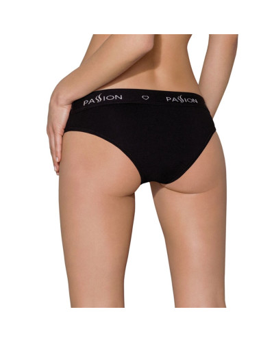 Трусики з широкою гумкою і мереживом Passion PS001 PANTIES XL, black - Фото №2