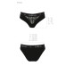 Трусики з широкою гумкою і мереживом Passion PS001 PANTIES XL, black - Фото №6