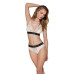 Трусики с широкой резинкой и кружевом Passion PS001 PANTIES L, ecru - Фото №2