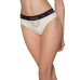 Трусики с широкой резинкой и кружевом Passion PS001 PANTIES M, ecru - Фото №1