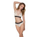 Трусики з широкою гумкою і мереживом Passion PS001 PANTIES S, ecru - Фото №2
