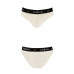 Трусики з широкою гумкою і мереживом Passion PS001 PANTIES S, ecru - Фото №4