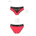 Трусики с широкой резинкой и кружевом Passion PS001 PANTIES M, red-black - Фото №5
