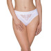 Трусики з широкою гумкою і мереживом Passion PS001 PANTIES S, white - Фото №1