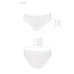 Трусики з широкою гумкою і мереживом Passion PS001 PANTIES S, white - Фото №5