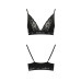 Еластичний топ з мереживом Passion PS001 TOP M, black - Фото №5