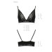 Еластичний топ з мереживом Passion PS001 TOP M, black - Фото №6