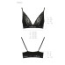 Еластичний топ з мереживом Passion PS001 TOP S, black - Фото №6
