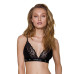 Эластичный топ с кружевом Passion PS001 TOP XL, black - Фото №1