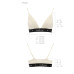 Еластичний топ з мереживом Passion PS001 TOP L, ecru - Фото №5