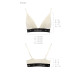 Еластичний топ з мереживом Passion PS001 TOP M, ecru - Фото №5