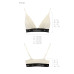 Еластичний топ з мереживом Passion PS001 TOP XL, ecru - Фото №5