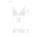 Еластичний топ з мереживом Passion PS001 TOP XL, white - Фото №5