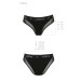 Трусики з прозорою вставкою Passion PS002 PANTIES L, black - Фото №6