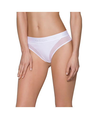 Трусики с прозрачной вставкой Passion PS002 PANTIES M, white - Фото №1
